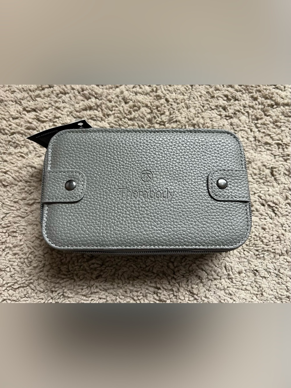 Therabody United Business Class Travel Leather Pouch/Bag with travel kit